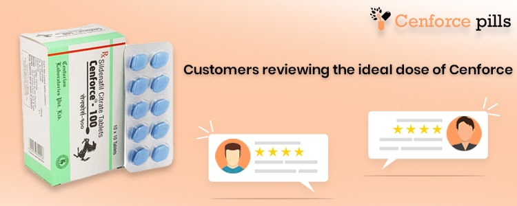 Customers reviewing the ideal dose of Cenforce