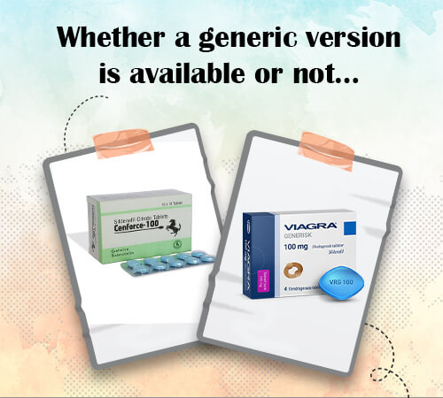 Whether a generic version is available or not…