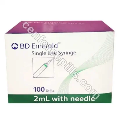 BD Emerald 2ml Syringe with 24G Needle (Syringe)