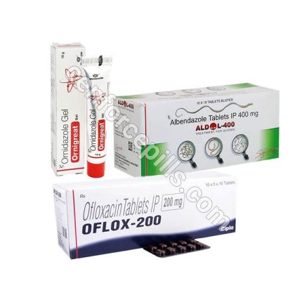 Albendazole Ofloxacin Ornidazole Combination