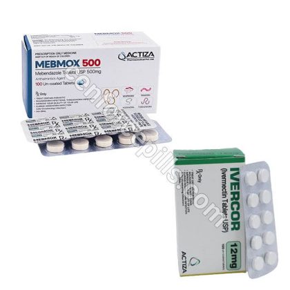 Ivermectin and Mebendazole Tablets Parasite Treatment