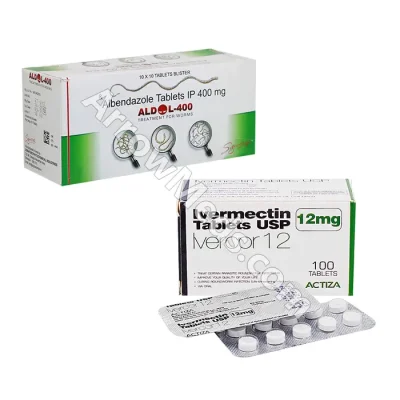 Ivermectin and Albendazole Tablet Combination Parasite Treatment
