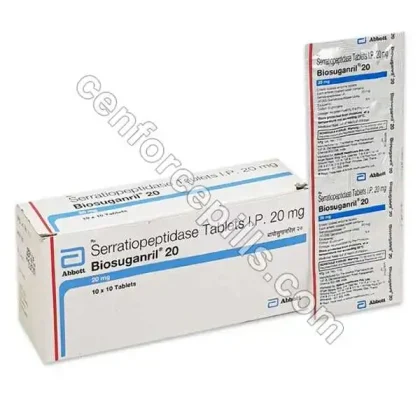 Serratiopeptidase 20 mg