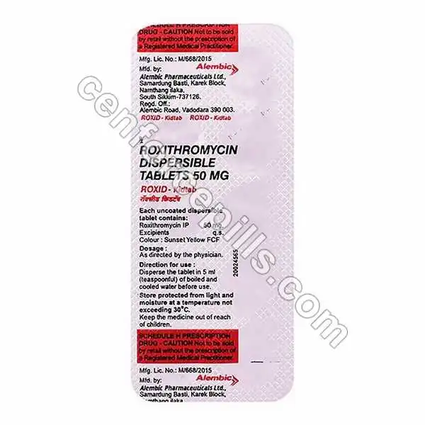 Roxid Kidtab 50Mg Strip