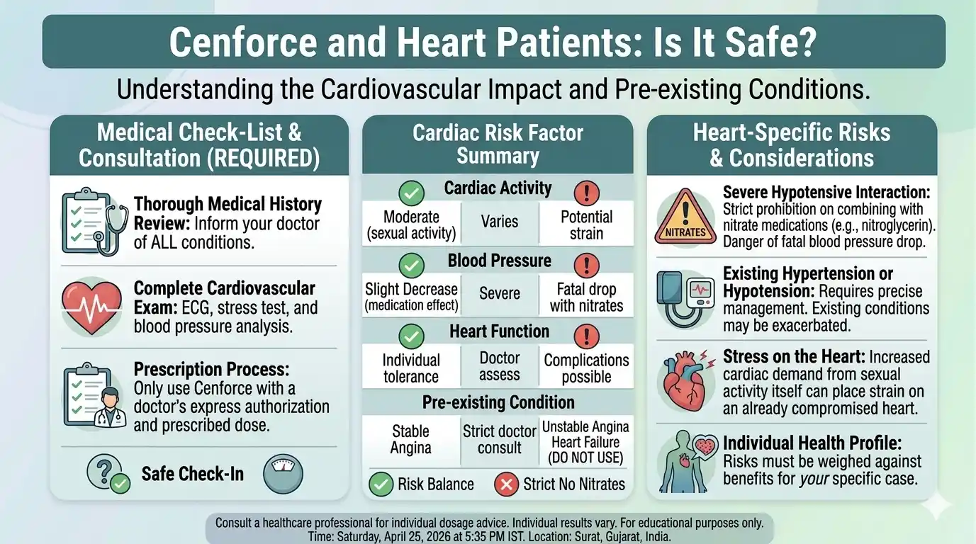 Cenforce heart safety