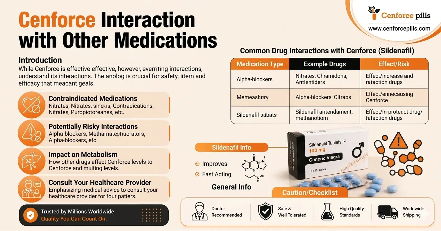 Cenforce interactions